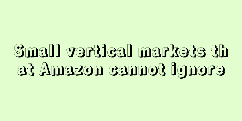 Small vertical markets that Amazon cannot ignore