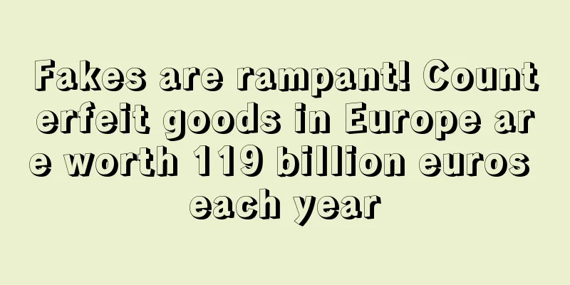 Fakes are rampant! Counterfeit goods in Europe are worth 119 billion euros each year