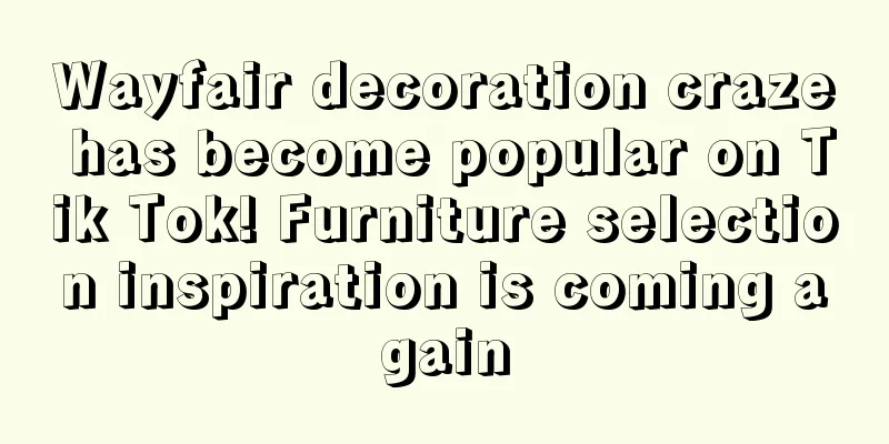 Wayfair decoration craze has become popular on Tik Tok! Furniture selection inspiration is coming again