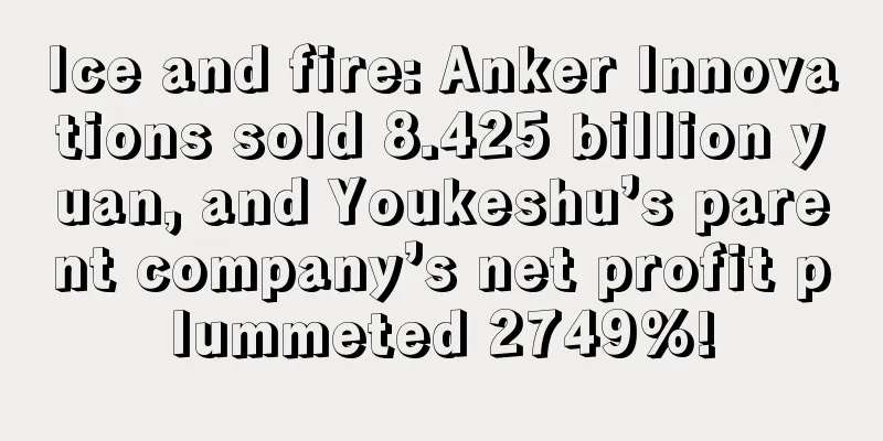 Ice and fire: Anker Innovations sold 8.425 billion yuan, and Youkeshu’s parent company’s net profit plummeted 2749%!