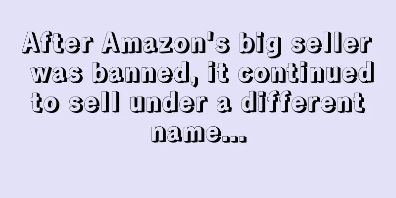 After Amazon's big seller was banned, it continued to sell under a different name...