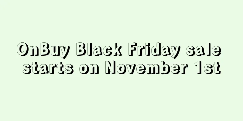 OnBuy Black Friday sale starts on November 1st