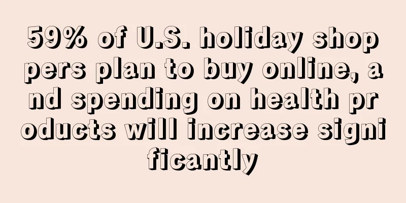 59% of U.S. holiday shoppers plan to buy online, and spending on health products will increase significantly