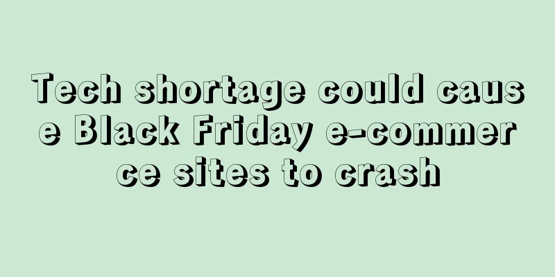 Tech shortage could cause Black Friday e-commerce sites to crash