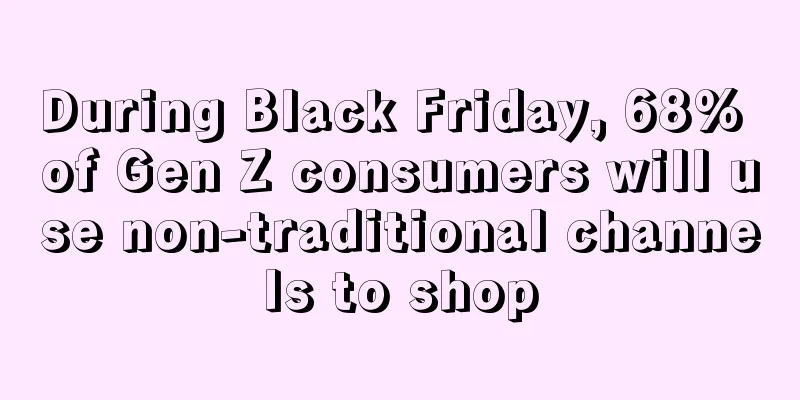 During Black Friday, 68% of Gen Z consumers will use non-traditional channels to shop