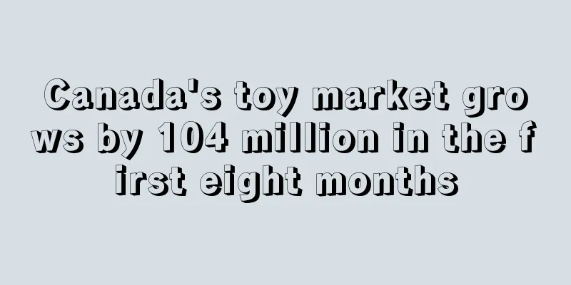 Canada's toy market grows by 104 million in the first eight months