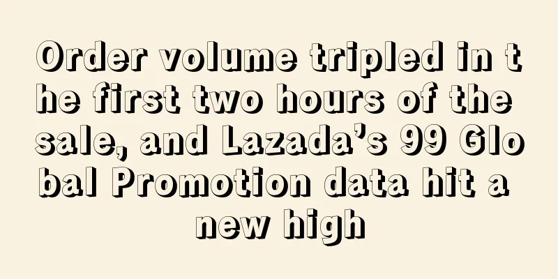 Order volume tripled in the first two hours of the sale, and Lazada’s 99 Global Promotion data hit a new high