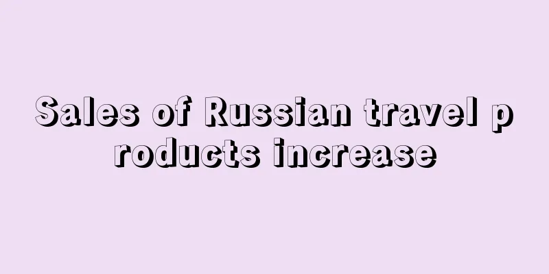 Sales of Russian travel products increase