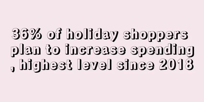 36% of holiday shoppers plan to increase spending, highest level since 2018