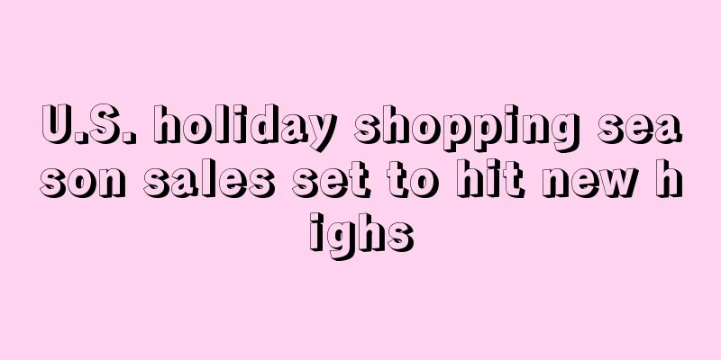 U.S. holiday shopping season sales set to hit new highs
