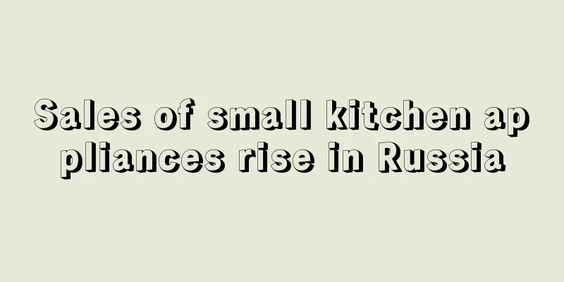 Sales of small kitchen appliances rise in Russia