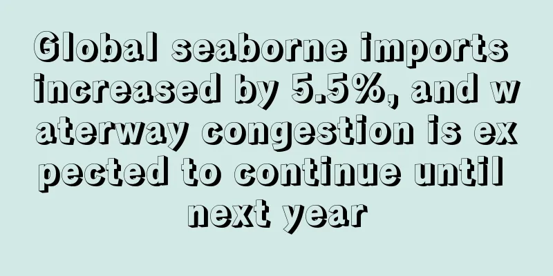 Global seaborne imports increased by 5.5%, and waterway congestion is expected to continue until next year