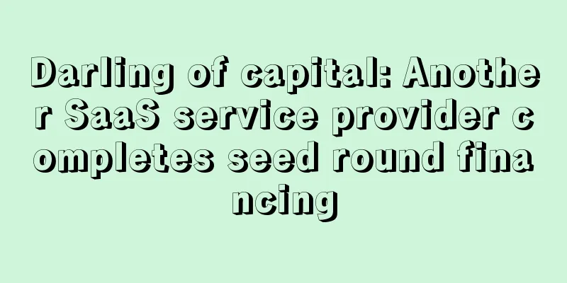 Darling of capital: Another SaaS service provider completes seed round financing
