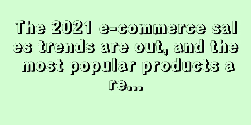 The 2021 e-commerce sales trends are out, and the most popular products are...