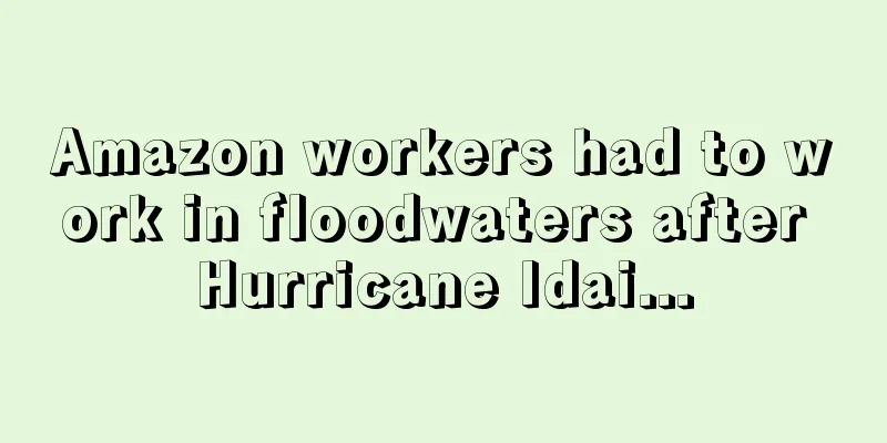 Amazon workers had to work in floodwaters after Hurricane Idai...