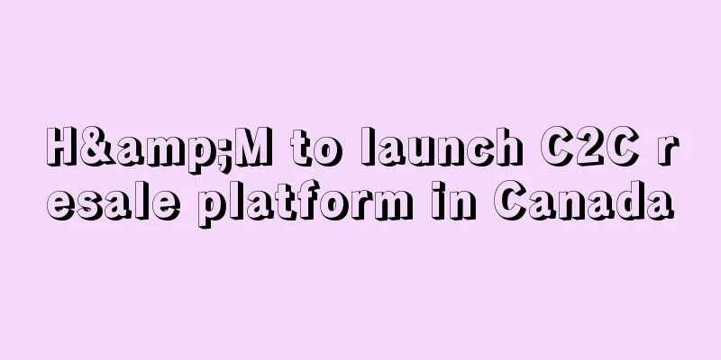 H&M to launch C2C resale platform in Canada