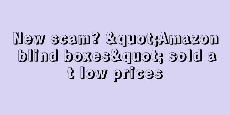 New scam? "Amazon blind boxes" sold at low prices