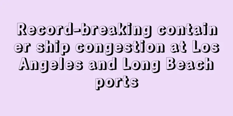 Record-breaking container ship congestion at Los Angeles and Long Beach ports