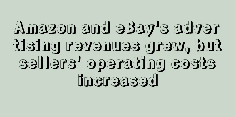 Amazon and eBay's advertising revenues grew, but sellers' operating costs increased