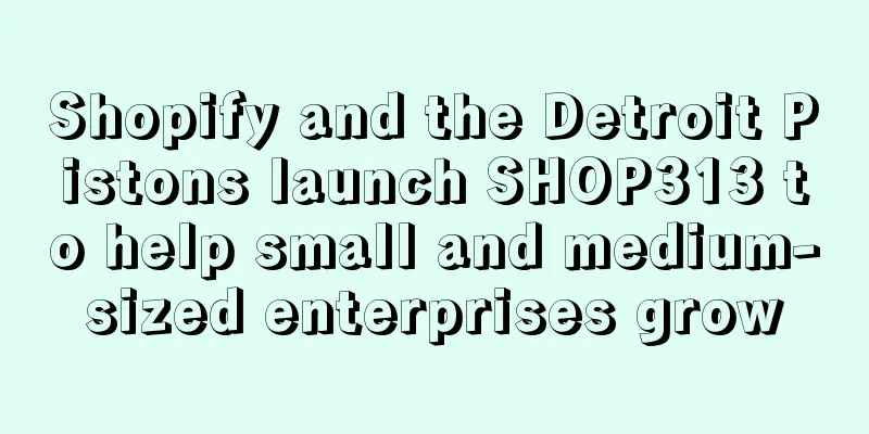 Shopify and the Detroit Pistons launch SHOP313 to help small and medium-sized enterprises grow