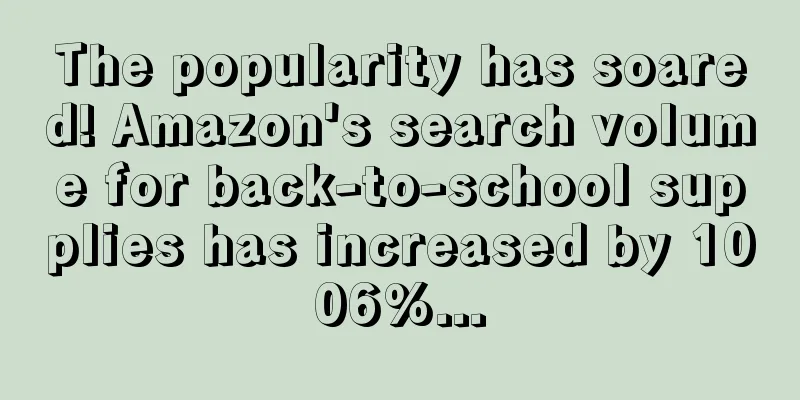 The popularity has soared! Amazon's search volume for back-to-school supplies has increased by 1006%...