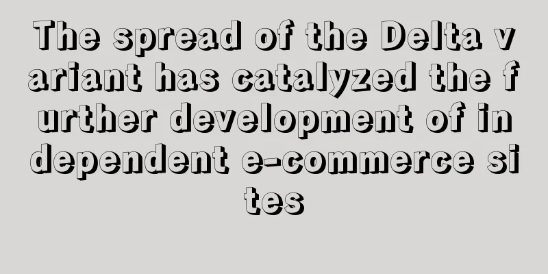 The spread of the Delta variant has catalyzed the further development of independent e-commerce sites
