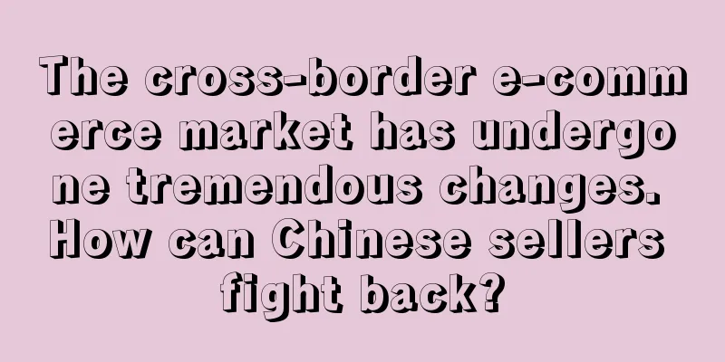 The cross-border e-commerce market has undergone tremendous changes. How can Chinese sellers fight back?