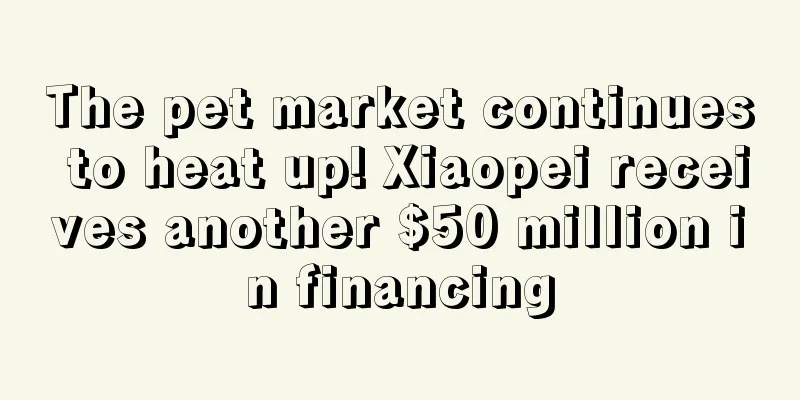 The pet market continues to heat up! Xiaopei receives another $50 million in financing