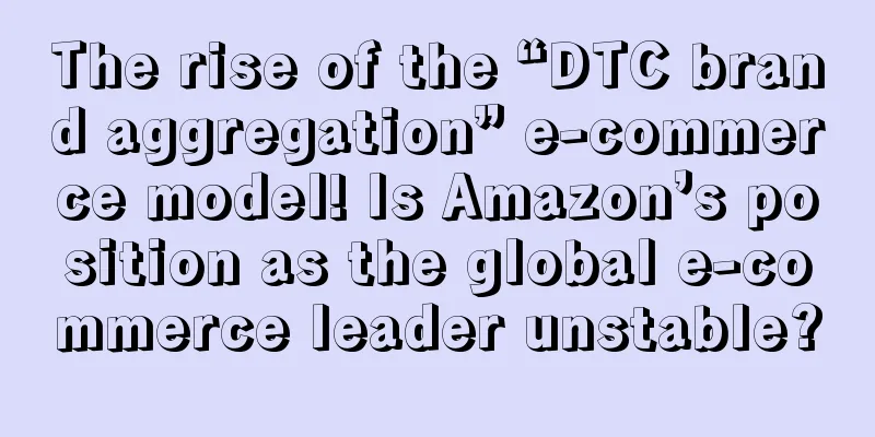 The rise of the “DTC brand aggregation” e-commerce model! Is Amazon’s position as the global e-commerce leader unstable?