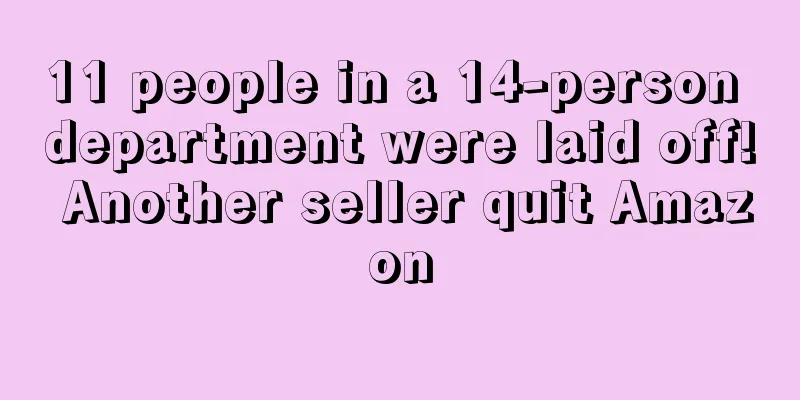 11 people in a 14-person department were laid off! Another seller quit Amazon