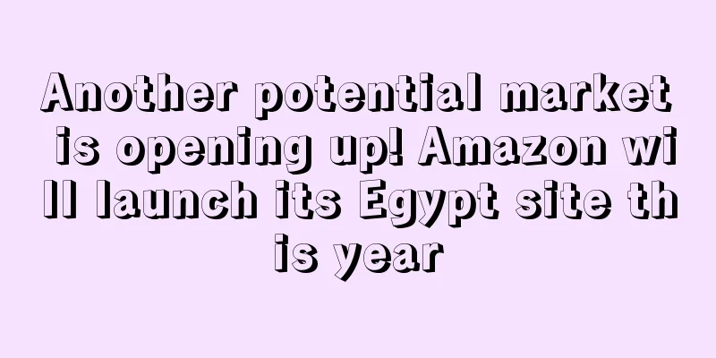 Another potential market is opening up! Amazon will launch its Egypt site this year