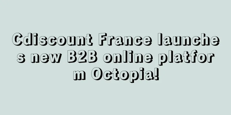 Cdiscount France launches new B2B online platform Octopia!