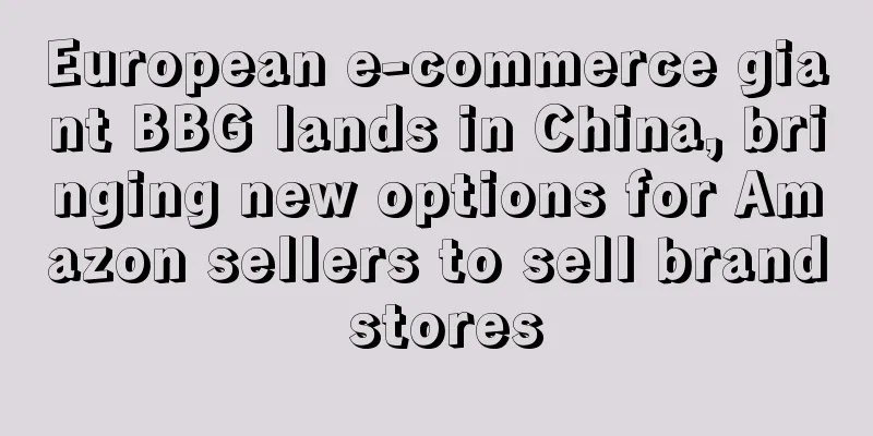 European e-commerce giant BBG lands in China, bringing new options for Amazon sellers to sell brand stores
