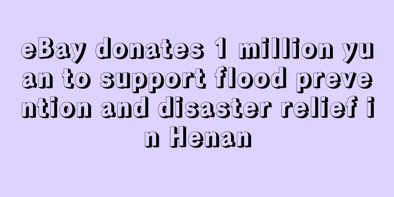 eBay donates 1 million yuan to support flood prevention and disaster relief in Henan