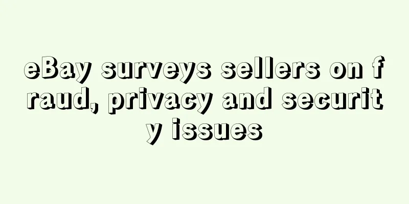 eBay surveys sellers on fraud, privacy and security issues