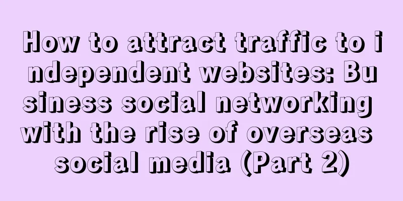 How to attract traffic to independent websites: Business social networking with the rise of overseas social media (Part 2)