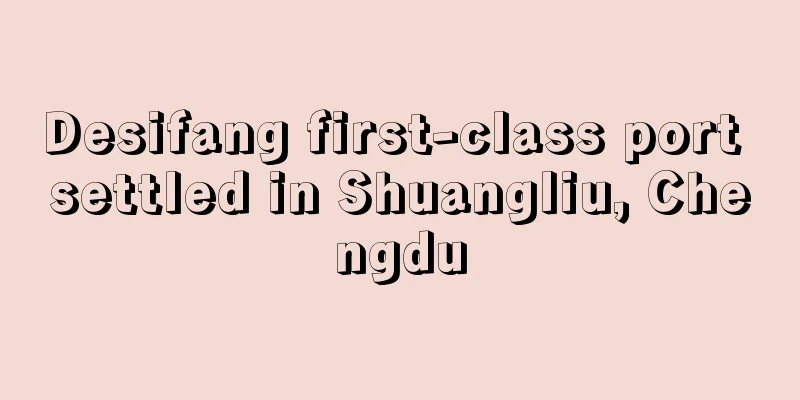 Desifang first-class port settled in Shuangliu, Chengdu