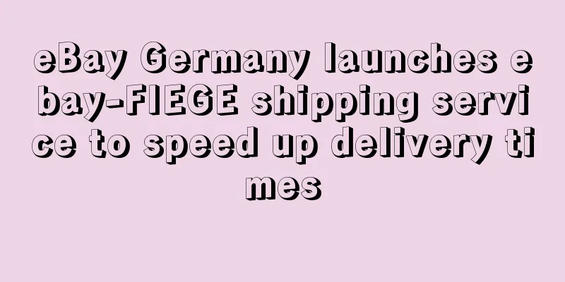 eBay Germany launches ebay-FIEGE shipping service to speed up delivery times