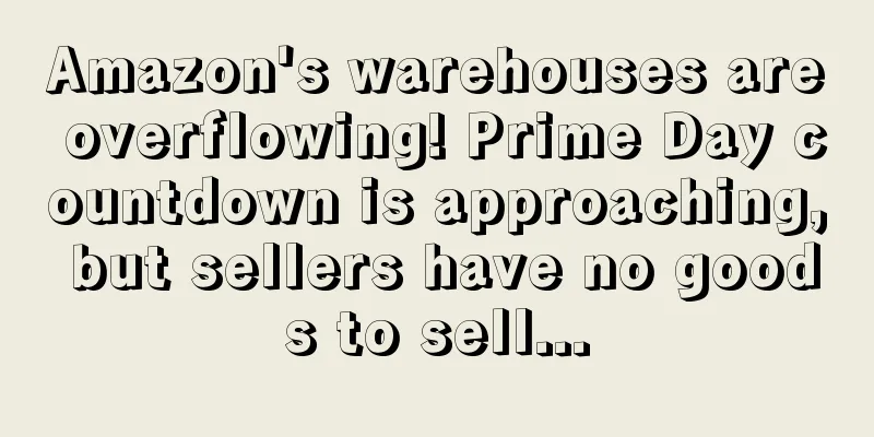 Amazon's warehouses are overflowing! Prime Day countdown is approaching, but sellers have no goods to sell...