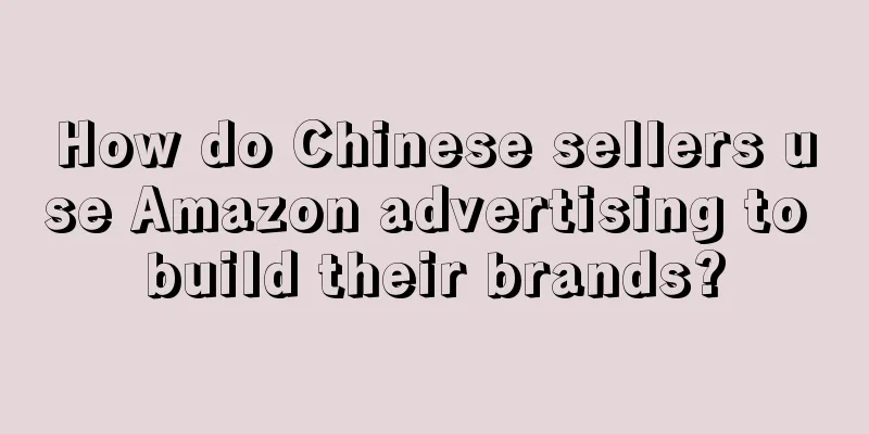 How do Chinese sellers use Amazon advertising to build their brands?