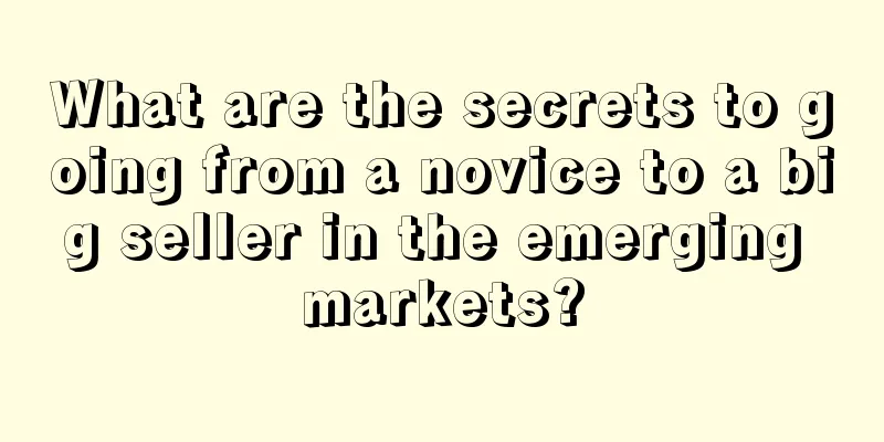 What are the secrets to going from a novice to a big seller in the emerging markets?