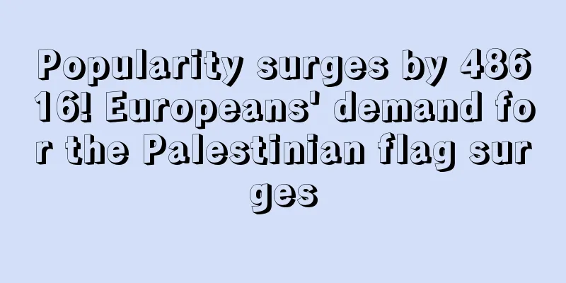 Popularity surges by 48616! Europeans' demand for the Palestinian flag surges
