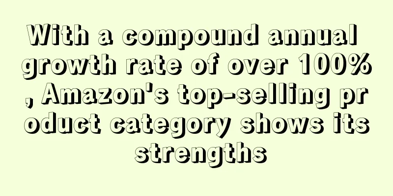 With a compound annual growth rate of over 100%, Amazon's top-selling product category shows its strengths