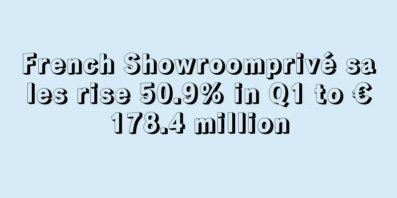 French Showroomprivé sales rise 50.9% in Q1 to €178.4 million