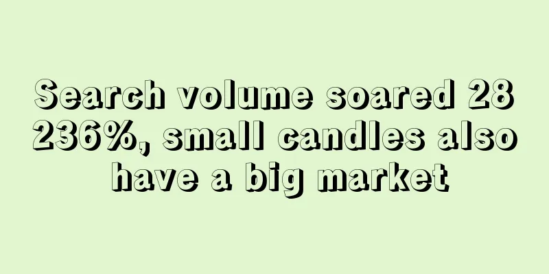 Search volume soared 28236%, small candles also have a big market
