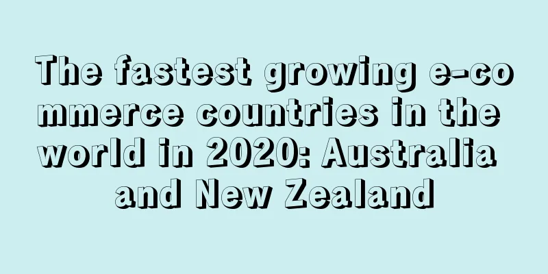 The fastest growing e-commerce countries in the world in 2020: Australia and New Zealand