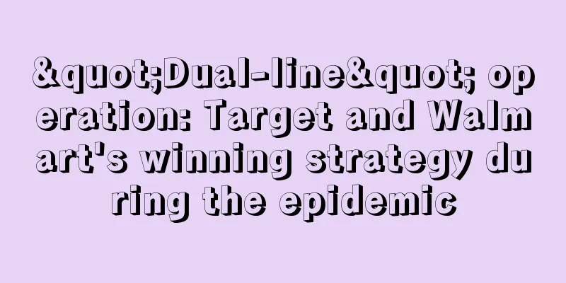 "Dual-line" operation: Target and Walmart's winning strategy during the epidemic