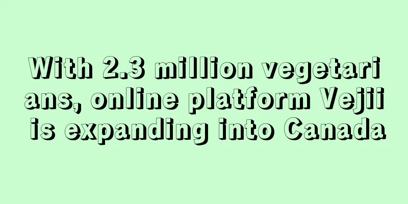 With 2.3 million vegetarians, online platform Vejii is expanding into Canada