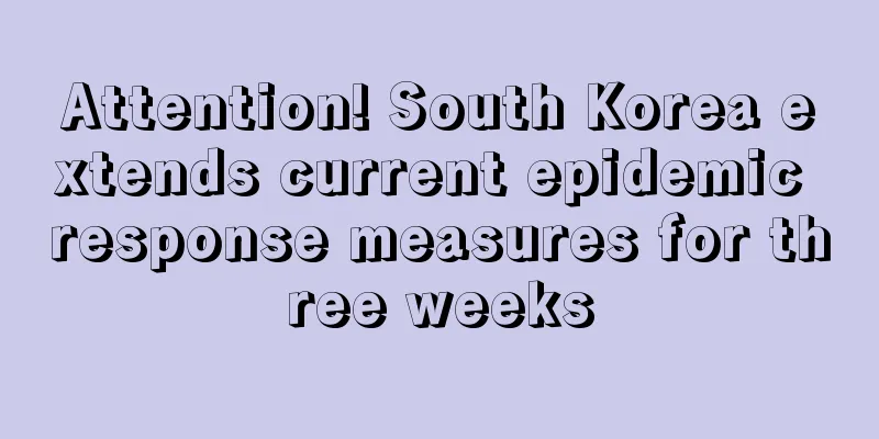 Attention! South Korea extends current epidemic response measures for three weeks