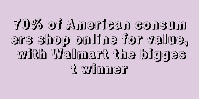 70% of American consumers shop online for value, with Walmart the biggest winner